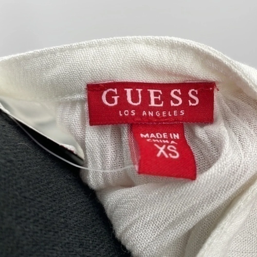 NWT Guess gauze like  off-white long sleeve lightweight cover/up XS